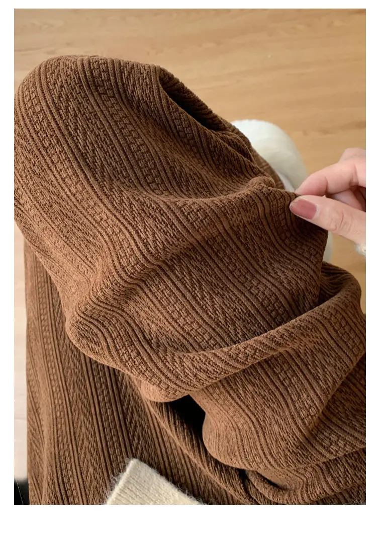 Women's Chiffon Wide Leg Pants Winter Casual Wheat — feature 22