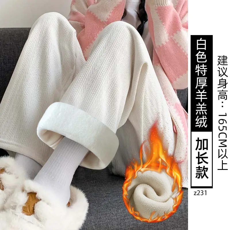 Women's Chiffon Wide Leg Pants Winter Casual Wheat - Image 21