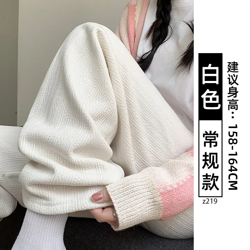 Women's Chiffon Wide Leg Pants Winter Casual Wheat - Image 27