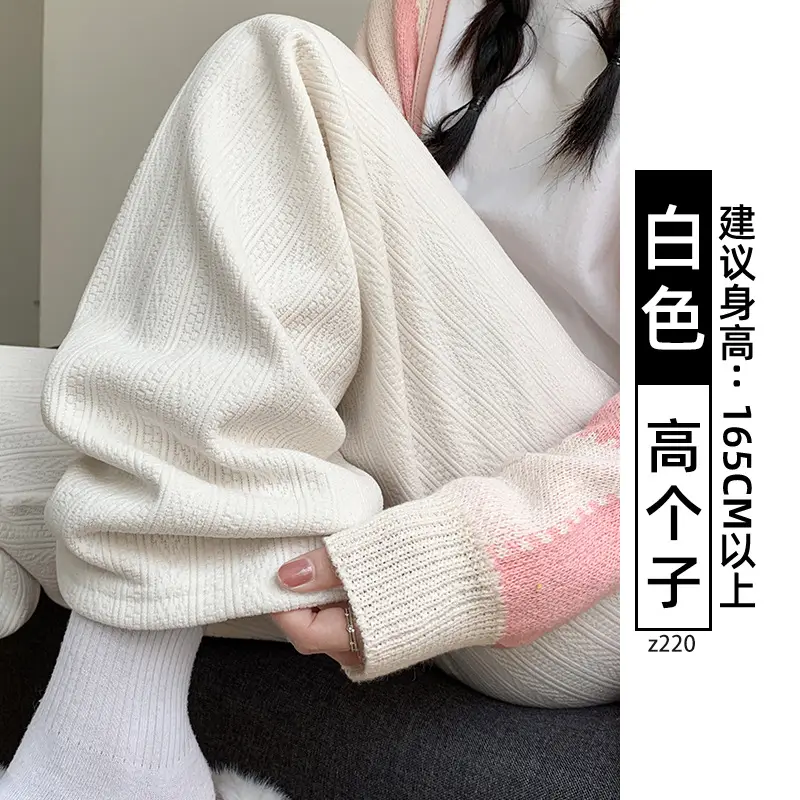 Women's Chiffon Wide Leg Pants Winter Casual Wheat - Image 33