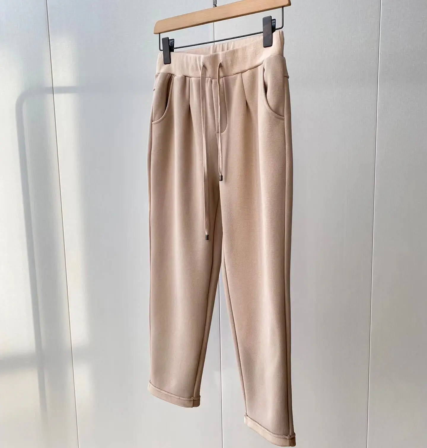 Women Winter Warm Drawstring Sweatpants Three Color