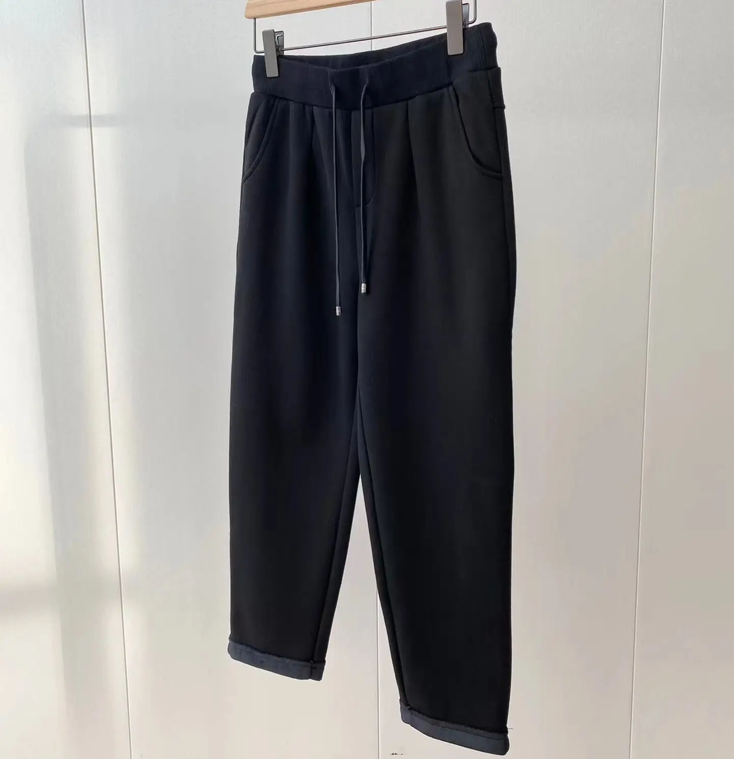 Women Winter Warm Drawstring Sweatpants Three Color