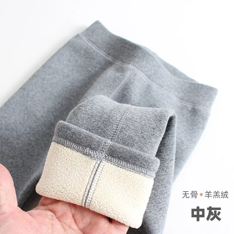 Girls Fleece Leggings White Capri Pants Autumn Winter - Image 4