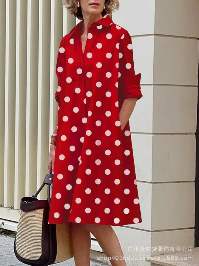 Pink Floral Printed Cardigan Dress for Women - Image 8