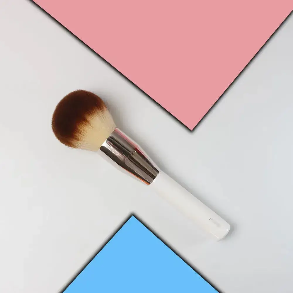 La Sea Blue Powder Brush Large Soft Bristle Blush Brush