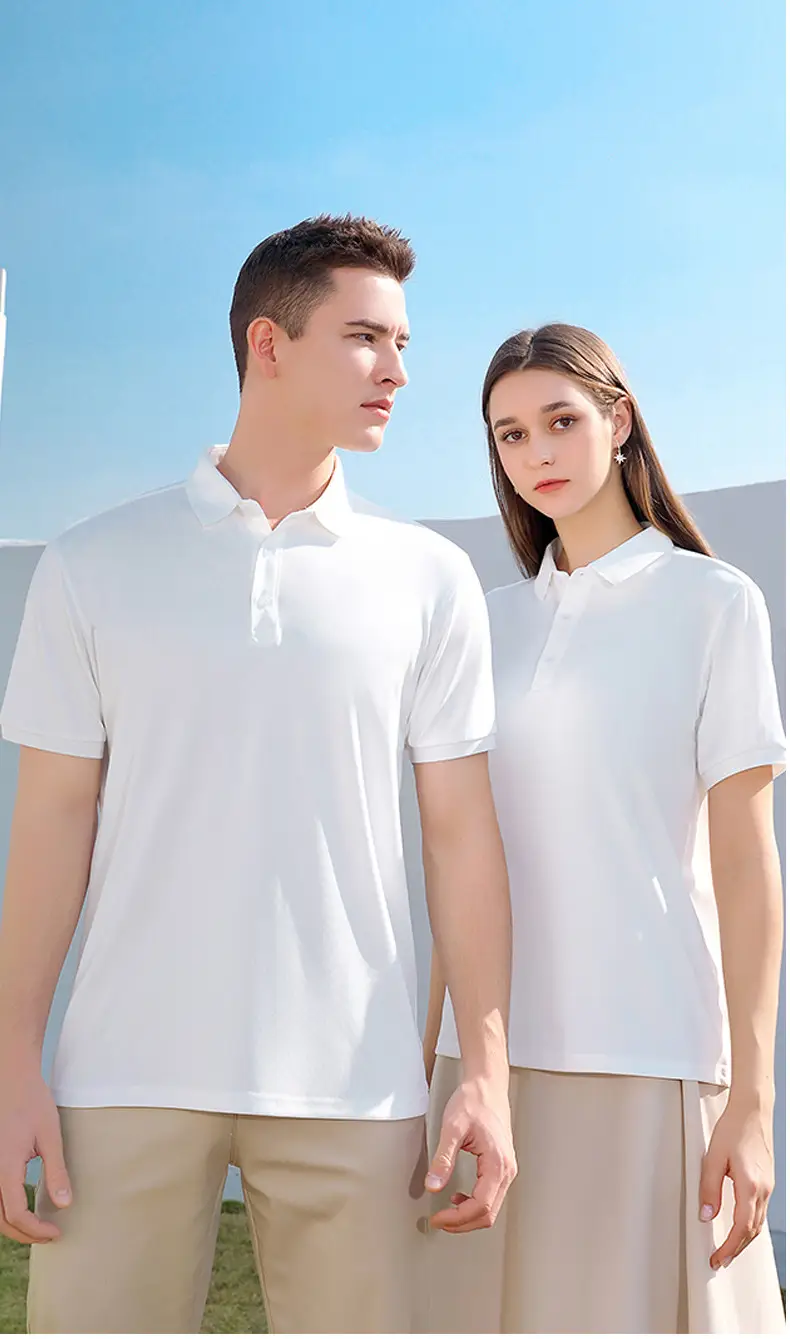 Men Blue Polo T-Shirt Collar Short Sleeve — feature 19