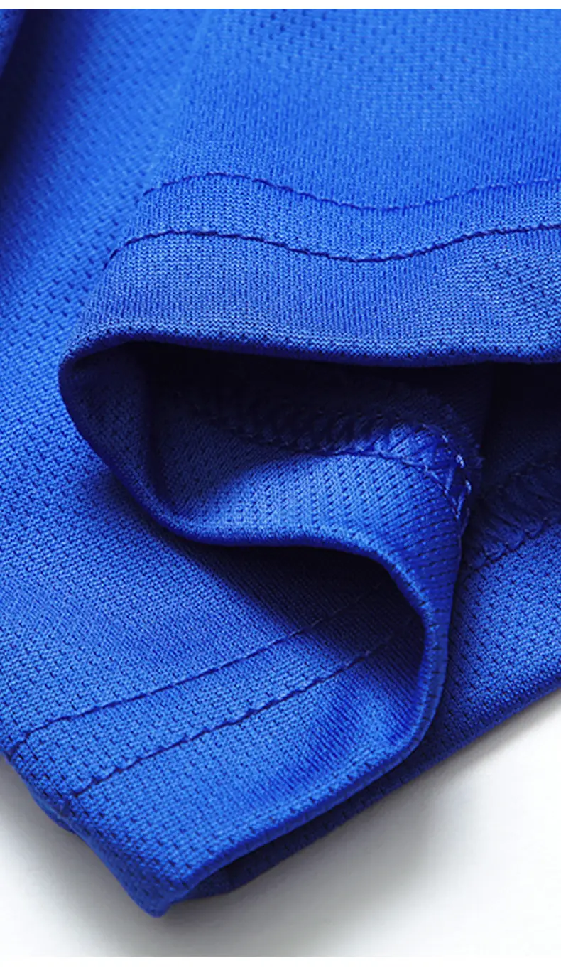 Men Blue Polo T-Shirt Collar Short Sleeve — feature 9