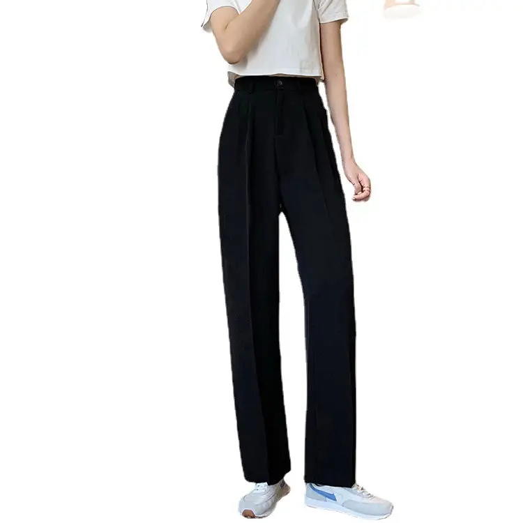 Women Khaki Wide Leg Pants High Waist Spring Autumn 2026 - Image 7