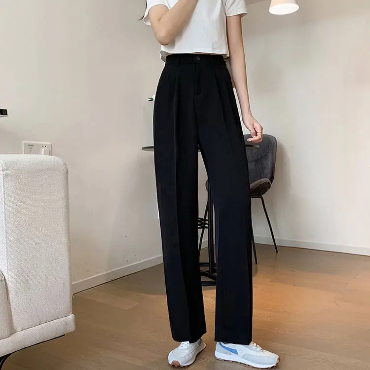 Women Khaki Wide Leg Pants High Waist Spring Autumn 2026 — feature 18