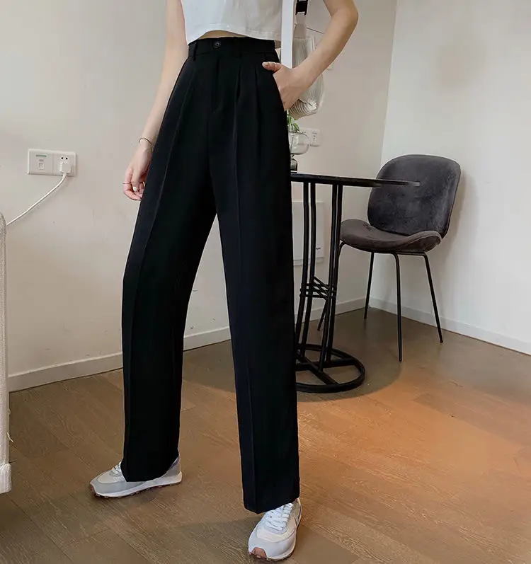 Women Khaki Wide Leg Pants High Waist Spring Autumn 2026 — feature 19
