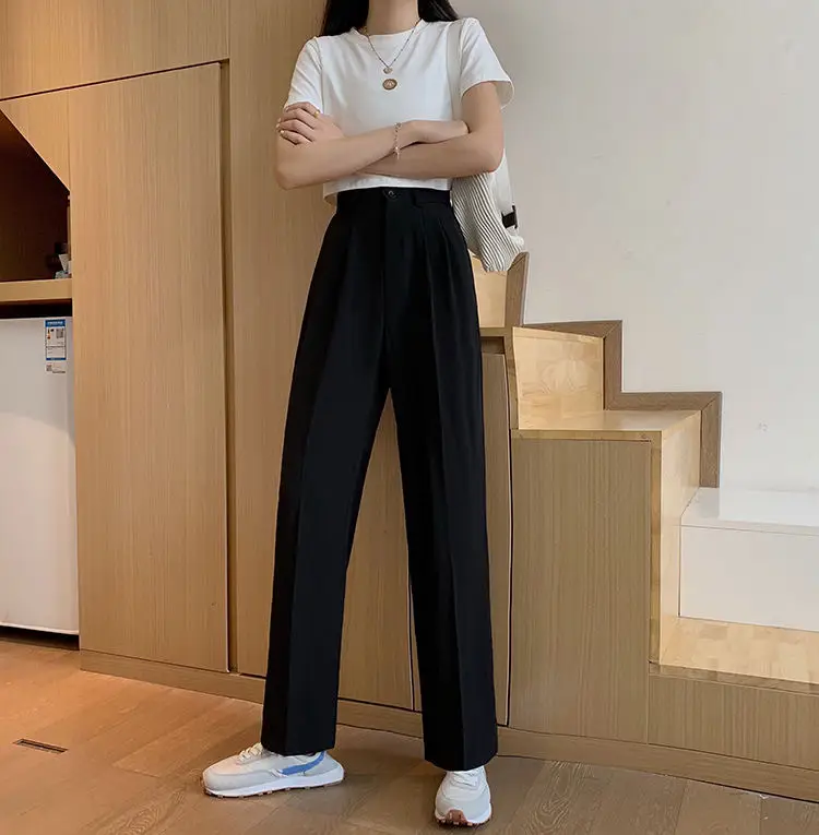 Women Khaki Wide Leg Pants High Waist Spring Autumn 2026 — feature 20