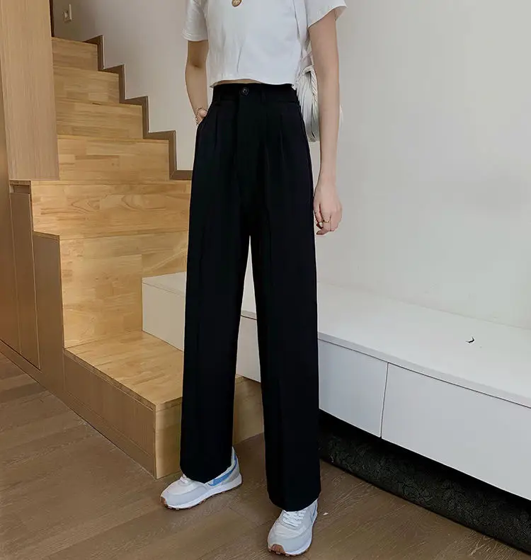 Women Khaki Wide Leg Pants High Waist Spring Autumn 2026 — feature 22