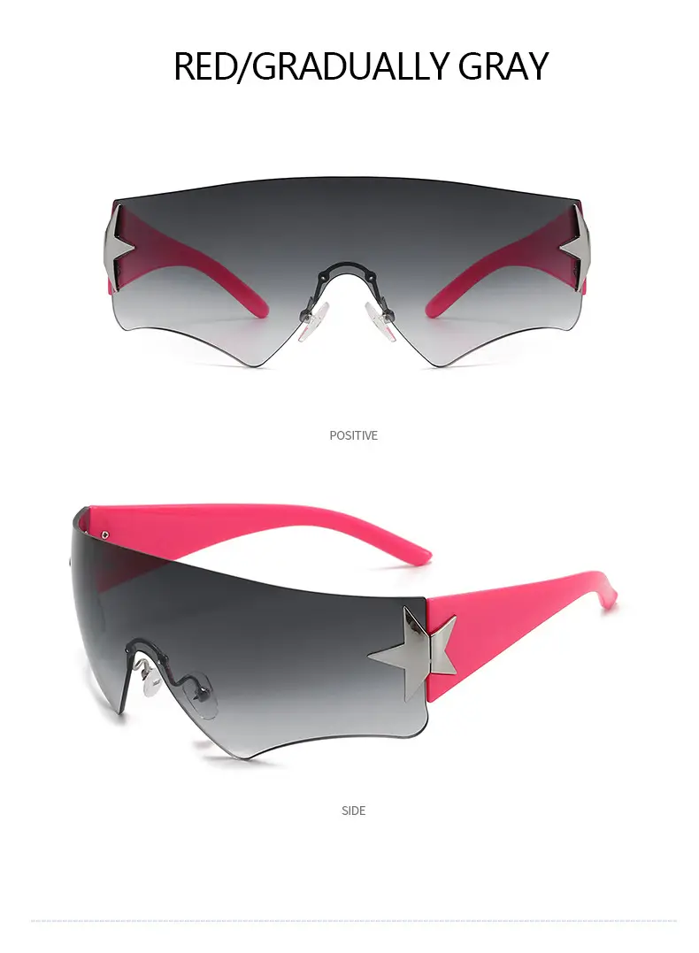 Aviator Sunglasses 2024 Star One-piece Frame — feature 14