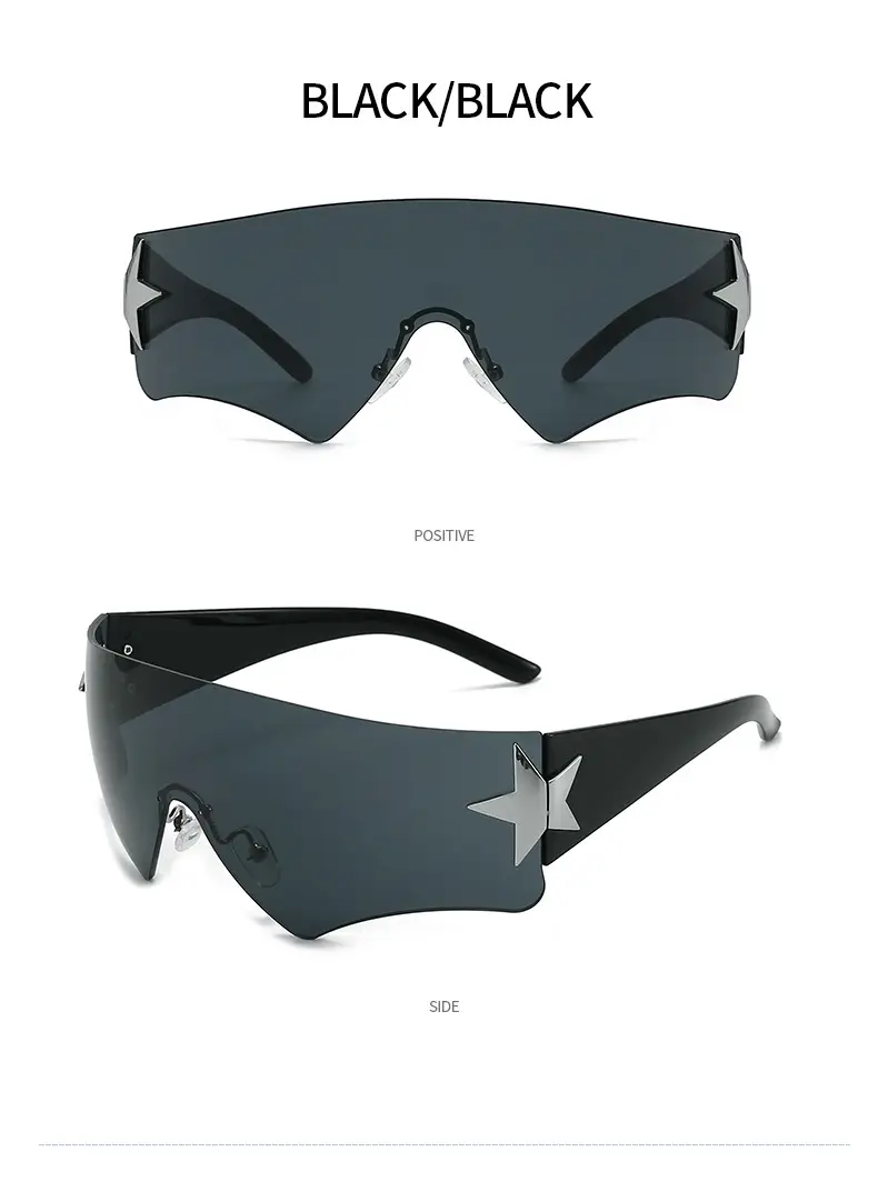 Aviator Sunglasses 2024 Star One-piece Frame — feature 16