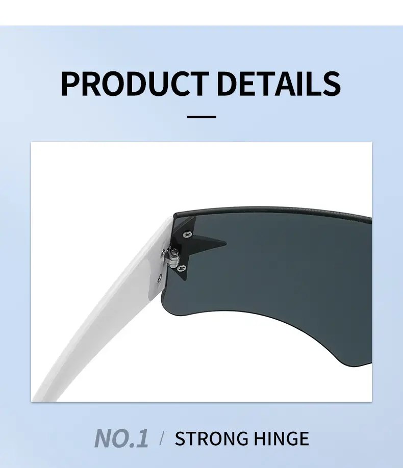 Aviator Sunglasses 2024 Star One-piece Frame — feature 5