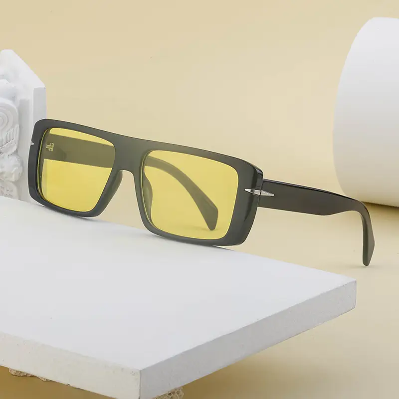 Retro Square Sunglasses for Men Anti-UV High End