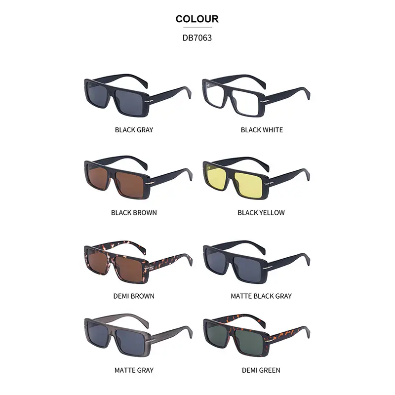 Retro Square Sunglasses for Men Anti-UV High End