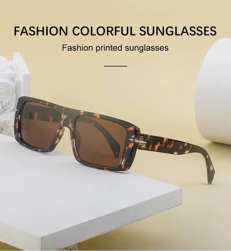 Retro Square Sunglasses for Men Anti-UV High End — feature 21