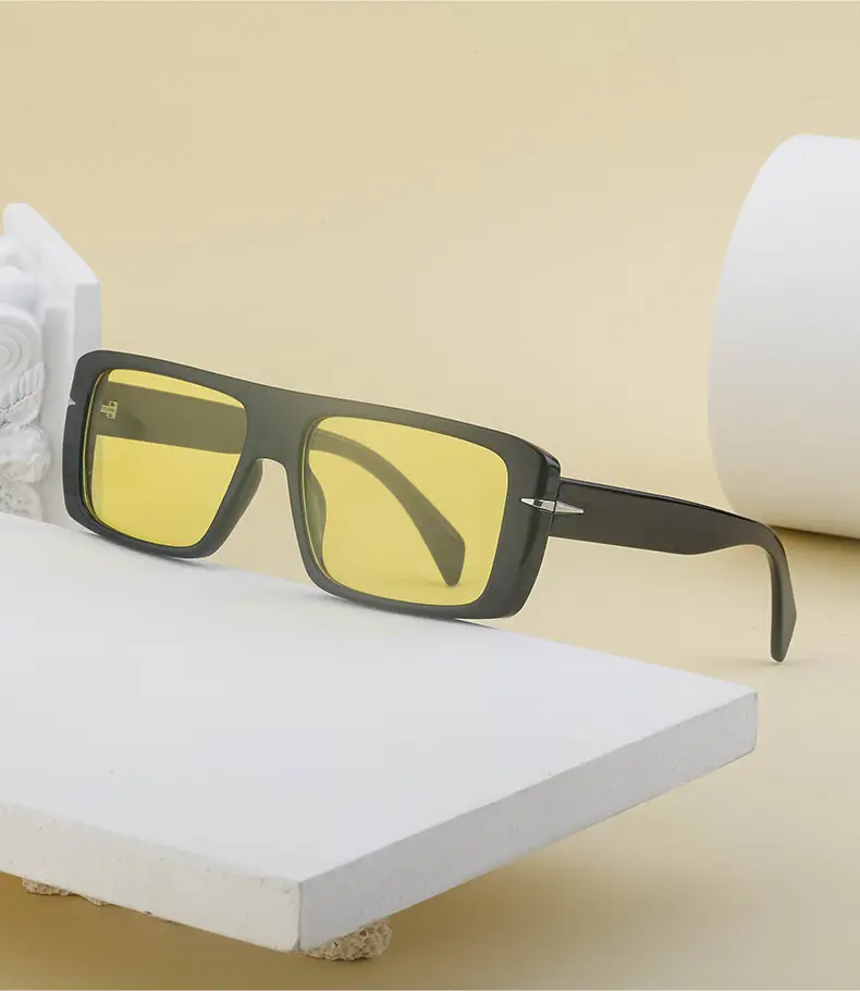 Retro Square Sunglasses for Men Anti-UV High End — feature 23