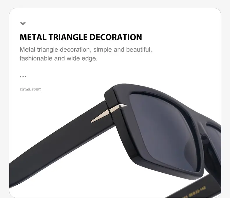 Retro Square Sunglasses for Men Anti-UV High End — feature 30