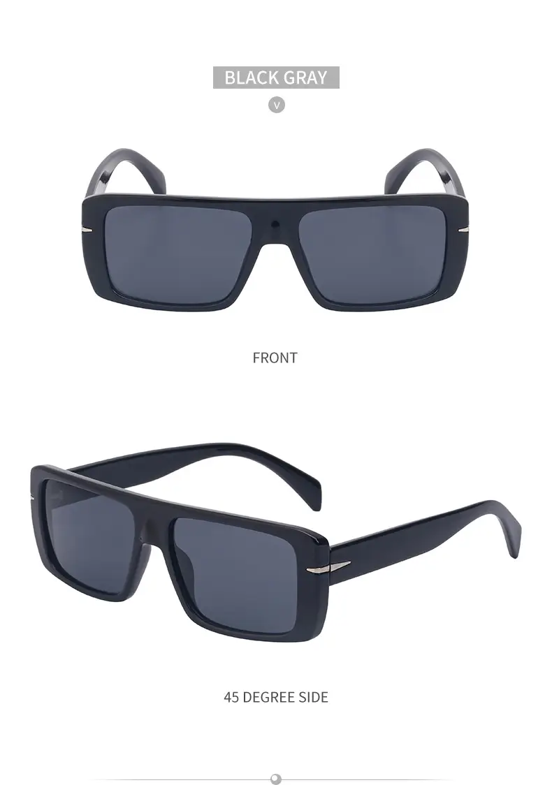 Retro Square Sunglasses for Men Anti-UV High End — feature 37
