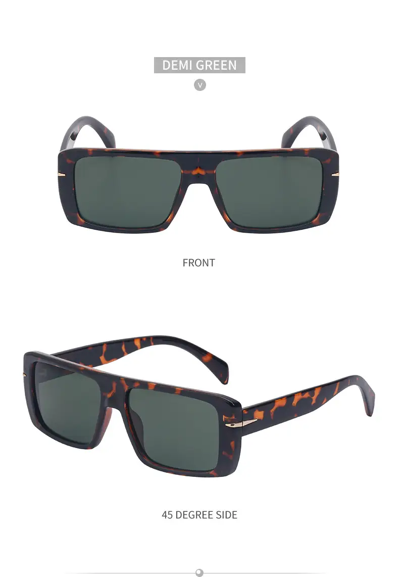 Retro Square Sunglasses for Men Anti-UV High End — feature 38