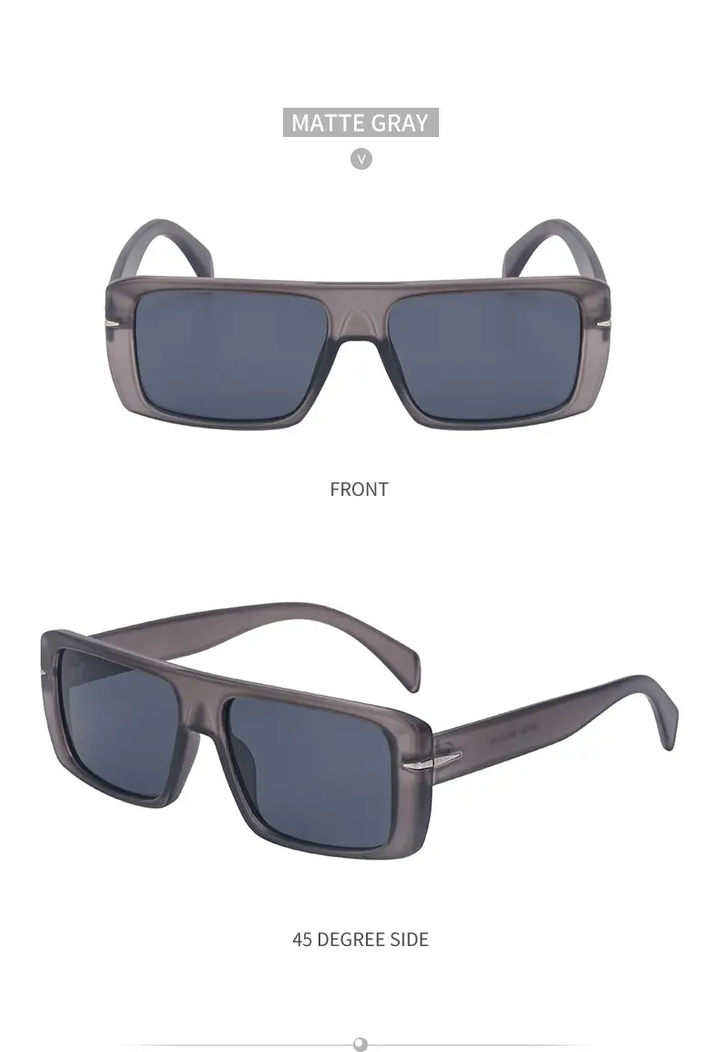 Retro Square Sunglasses for Men Anti-UV High End — feature 39