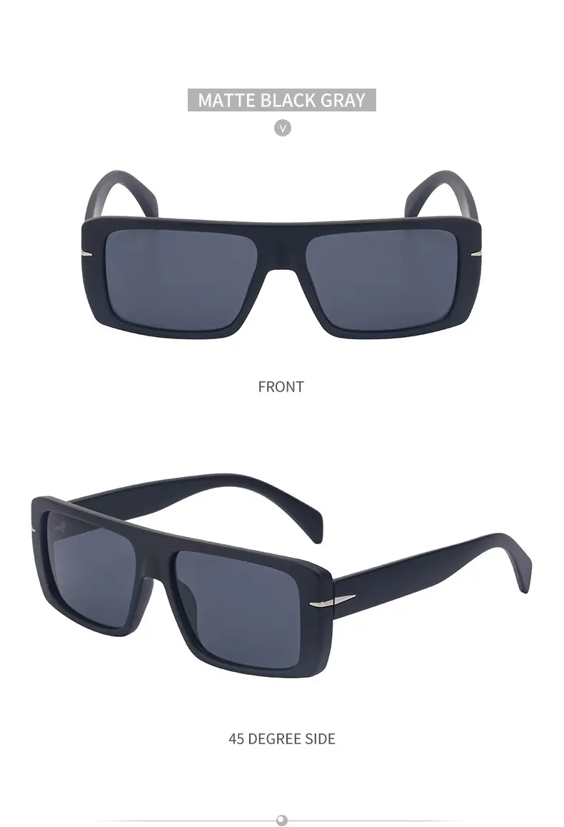 Retro Square Sunglasses for Men Anti-UV High End — feature 40