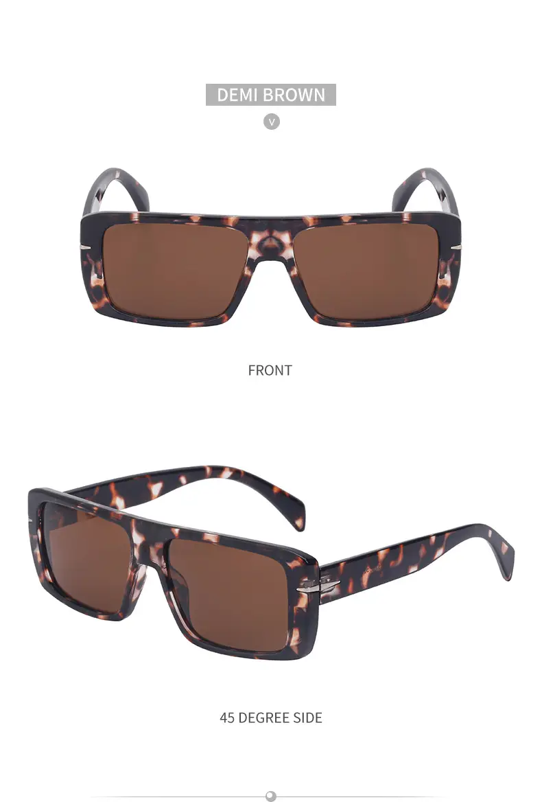 Retro Square Sunglasses for Men Anti-UV High End — feature 41