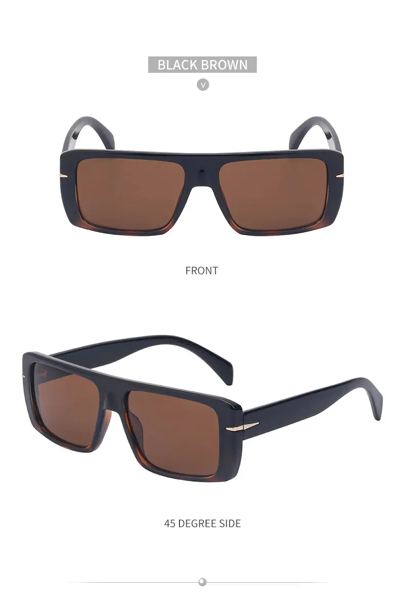 Retro Square Sunglasses for Men Anti-UV High End — feature 43