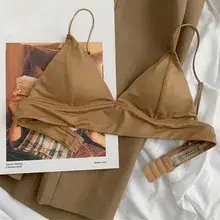 Black Triangle Cup French Underwear Bra Women — feature 1