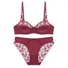 Black Triangle Cup French Underwear Bra Women — feature 17