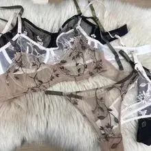 Black Triangle Cup French Underwear Bra Women — feature 27