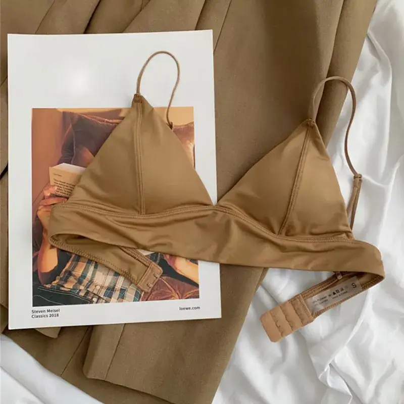 Black Triangle Cup French Underwear Bra Women — feature 41