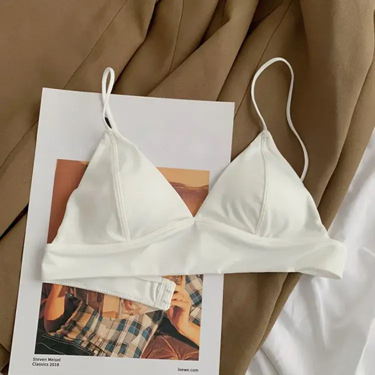 Black Triangle Cup French Underwear Bra Women — feature 44