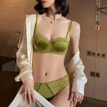 Black Triangle Cup French Underwear Bra Women — feature 7