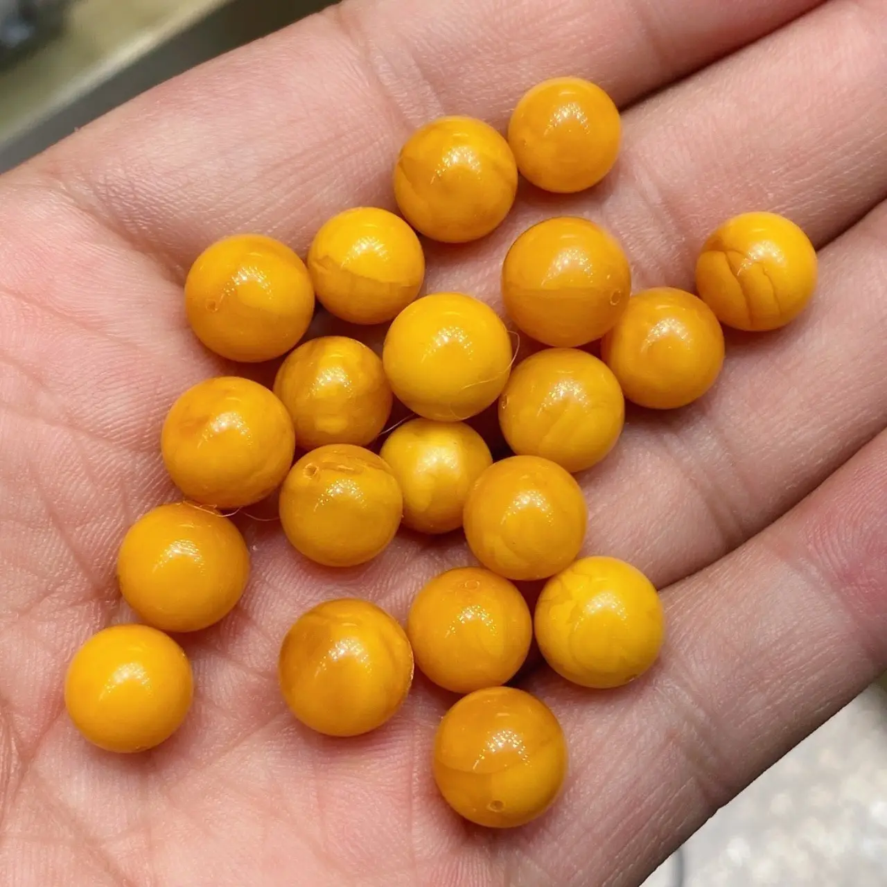5-15mm Natural Old Wax Loose Beads for Decor & Crafts - Image 3