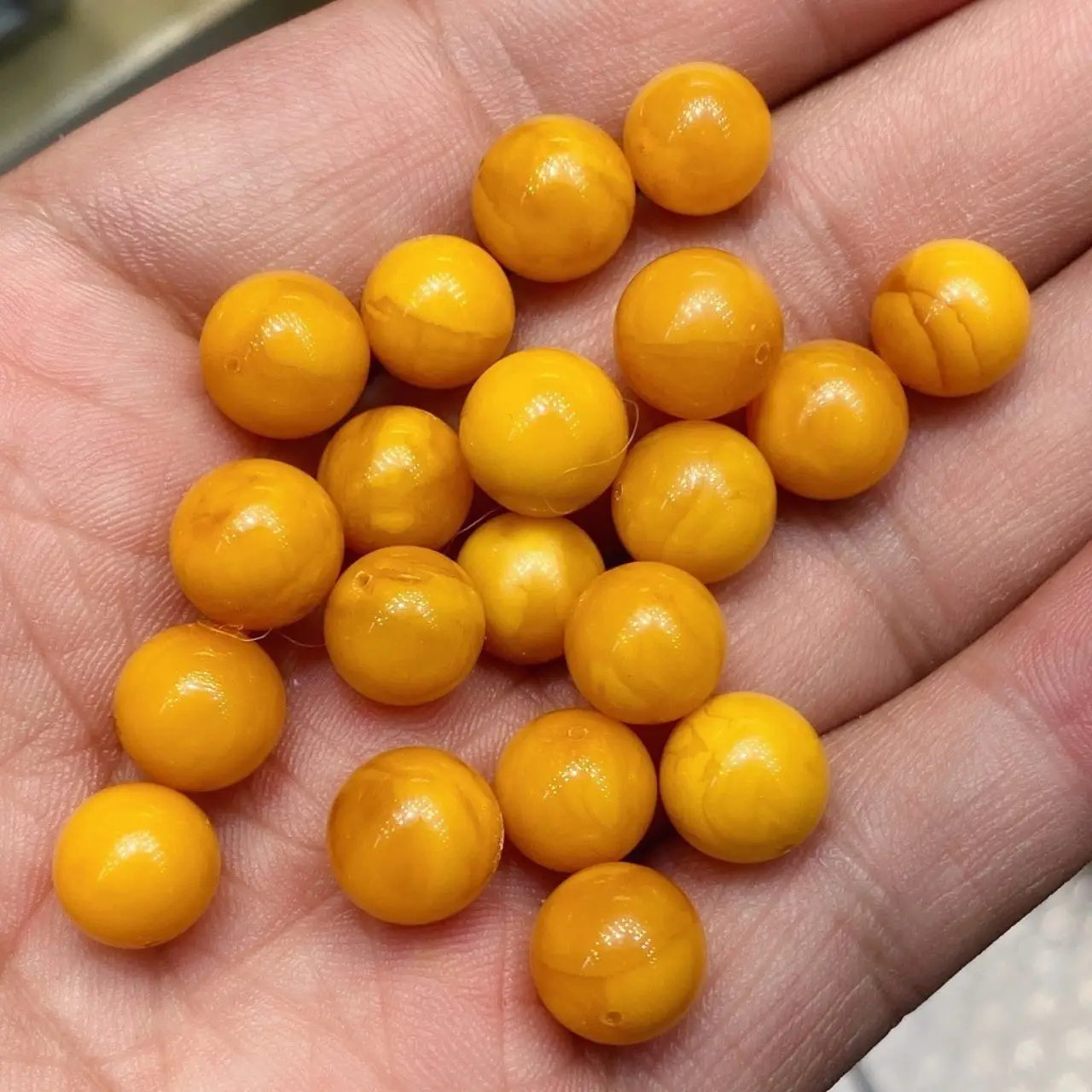 5-15mm Natural Old Wax Loose Beads for Decor & Crafts - Image 4