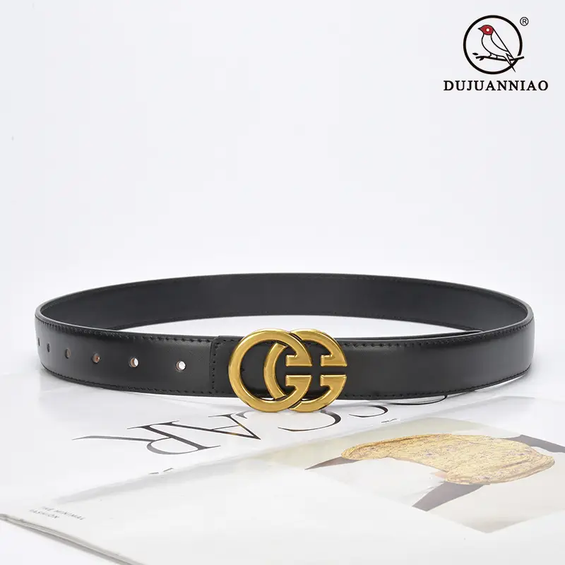 New Cow Leather Belt for Women with GG Logo - Image 13