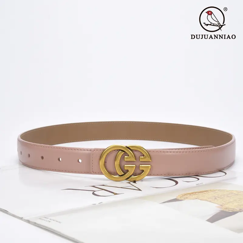 New Cow Leather Belt for Women with GG Logo - Image 14