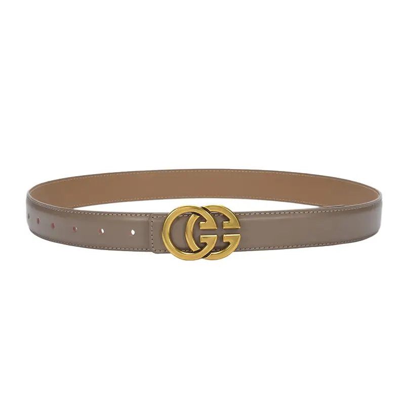 New Cow Leather Belt for Women with GG Logo - Image 16