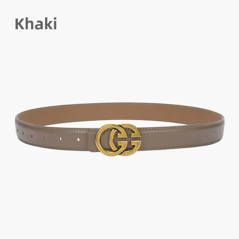 New Cow Leather Belt for Women with GG Logo - Image 5