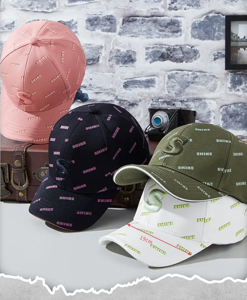 Pink Korean Style Baseball Cap for Men Women — feature 10