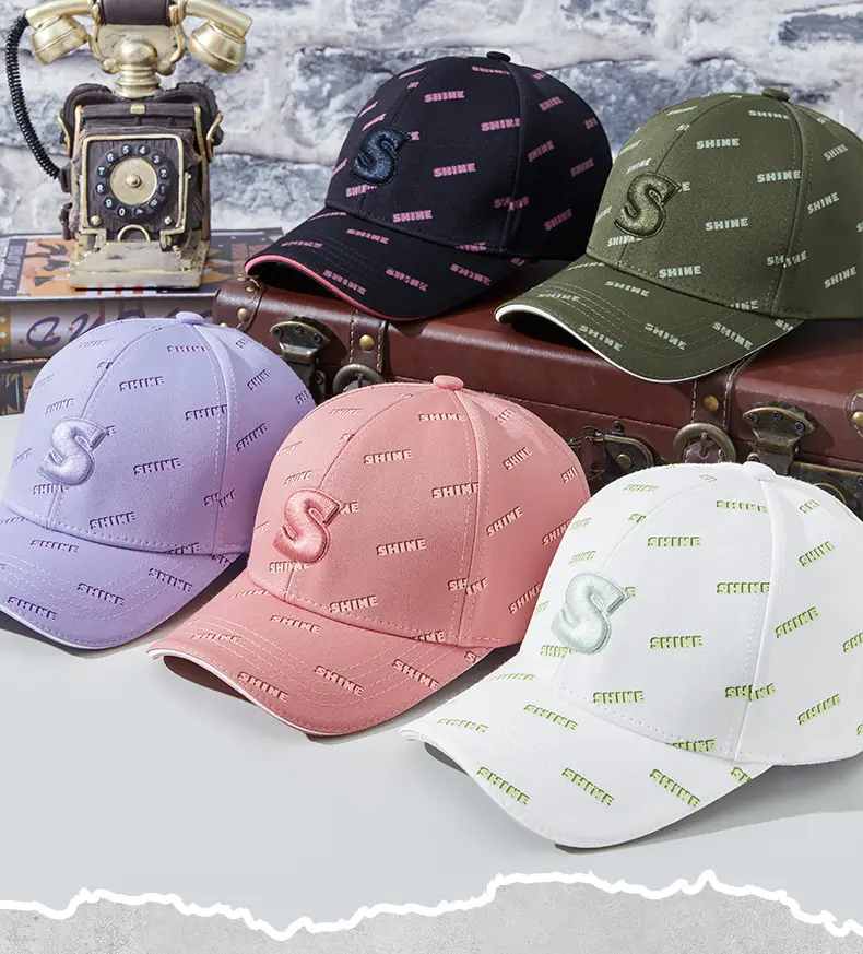 Pink Korean Style Baseball Cap for Men Women — feature 13