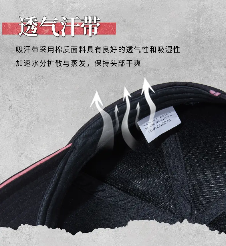 Pink Korean Style Baseball Cap for Men Women — feature 17