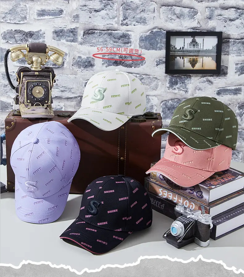 Pink Korean Style Baseball Cap for Men Women — feature 22