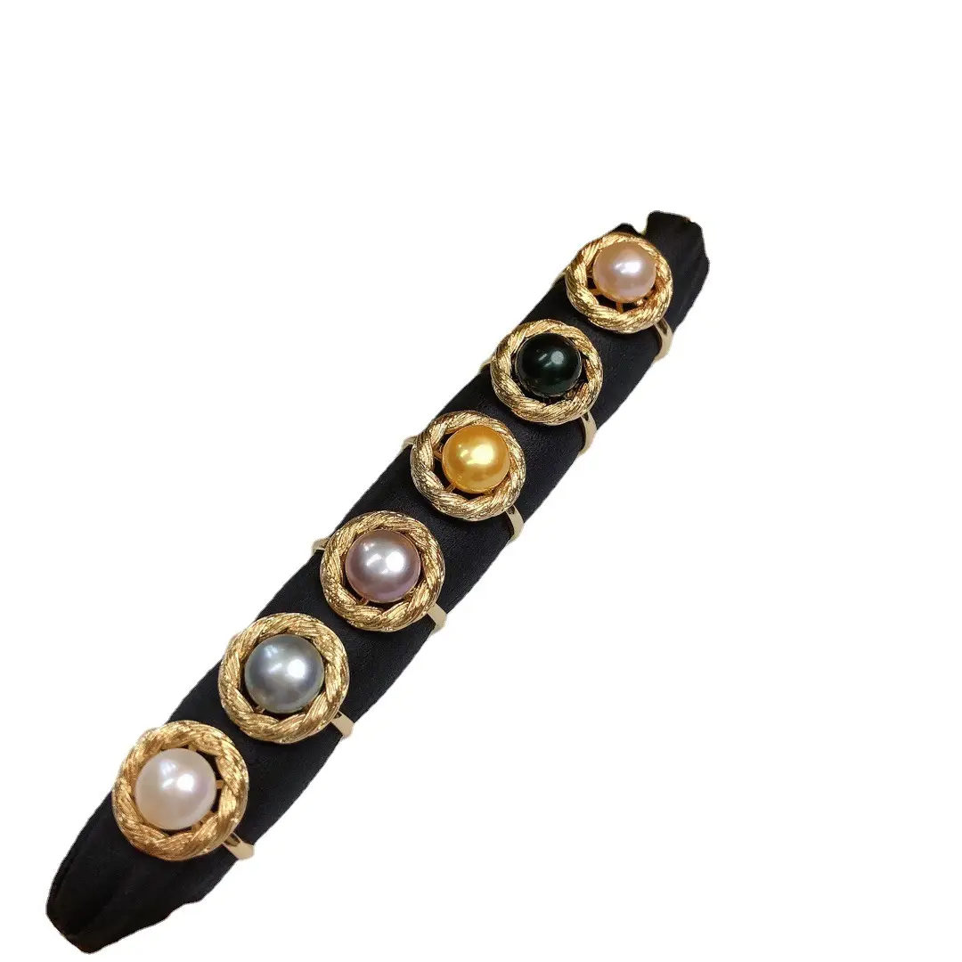 Freshwater Pearl Ring for Women Gold Plated - Image 8