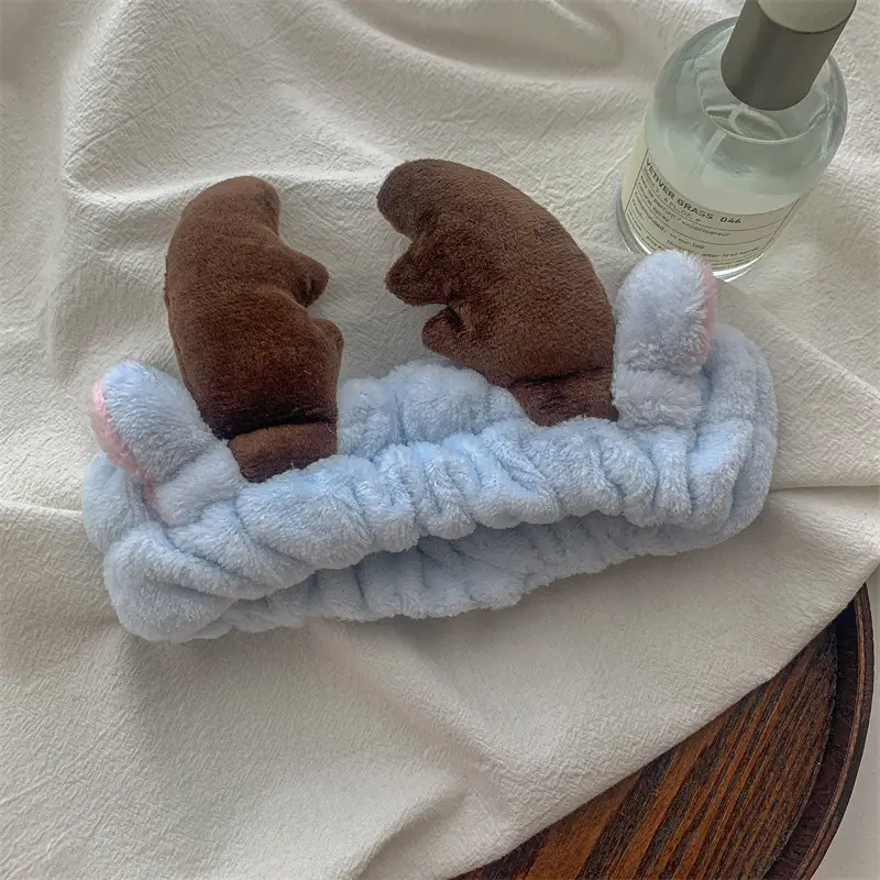 Pink Faux Fur Hair Band with Rabbit Ears - Image 18