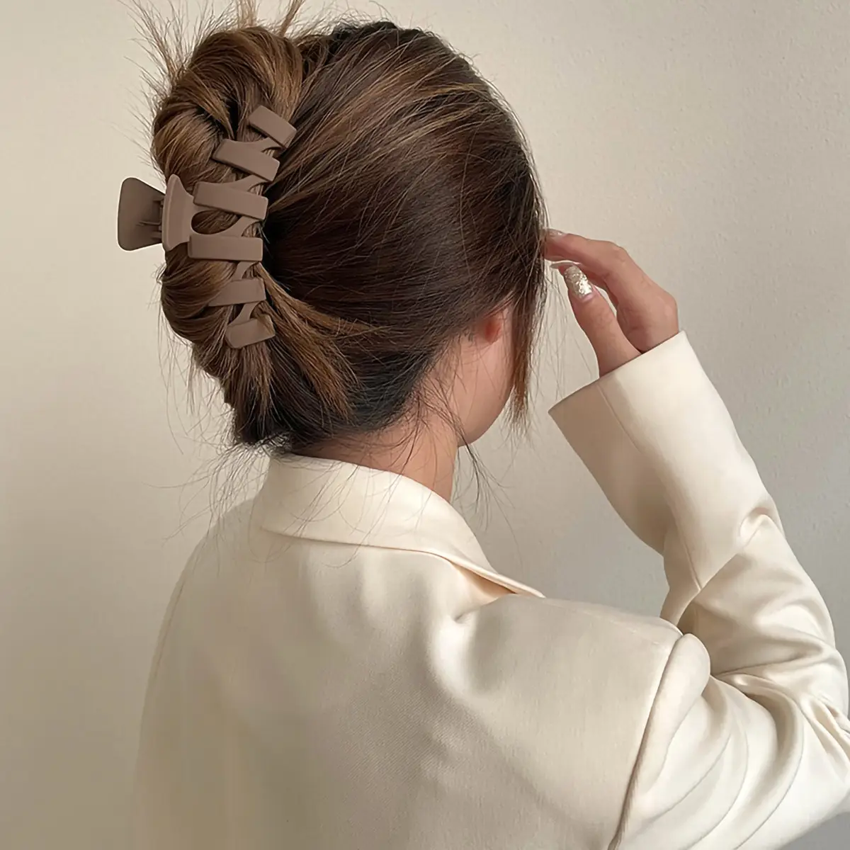 Elegant Wave Hairpin Clip 9cm Korean Style