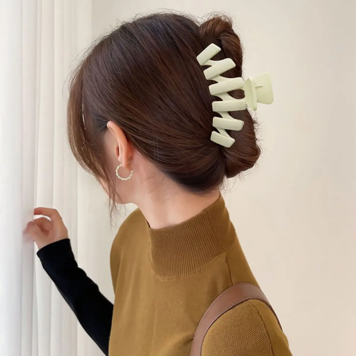 Elegant Wave Hairpin Clip 9cm Korean Style